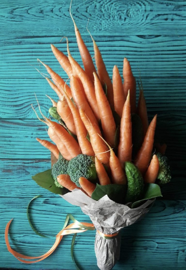 Букет из моркови (82 фото)