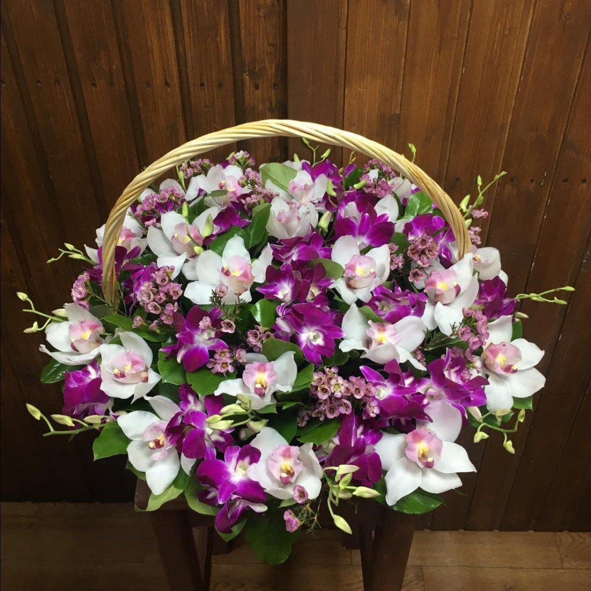корзины орхидей фото
