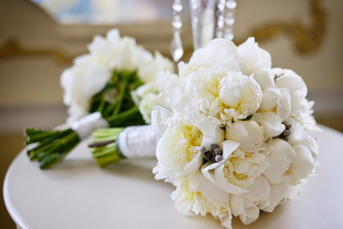 Белый Свадебный Букет Невесты