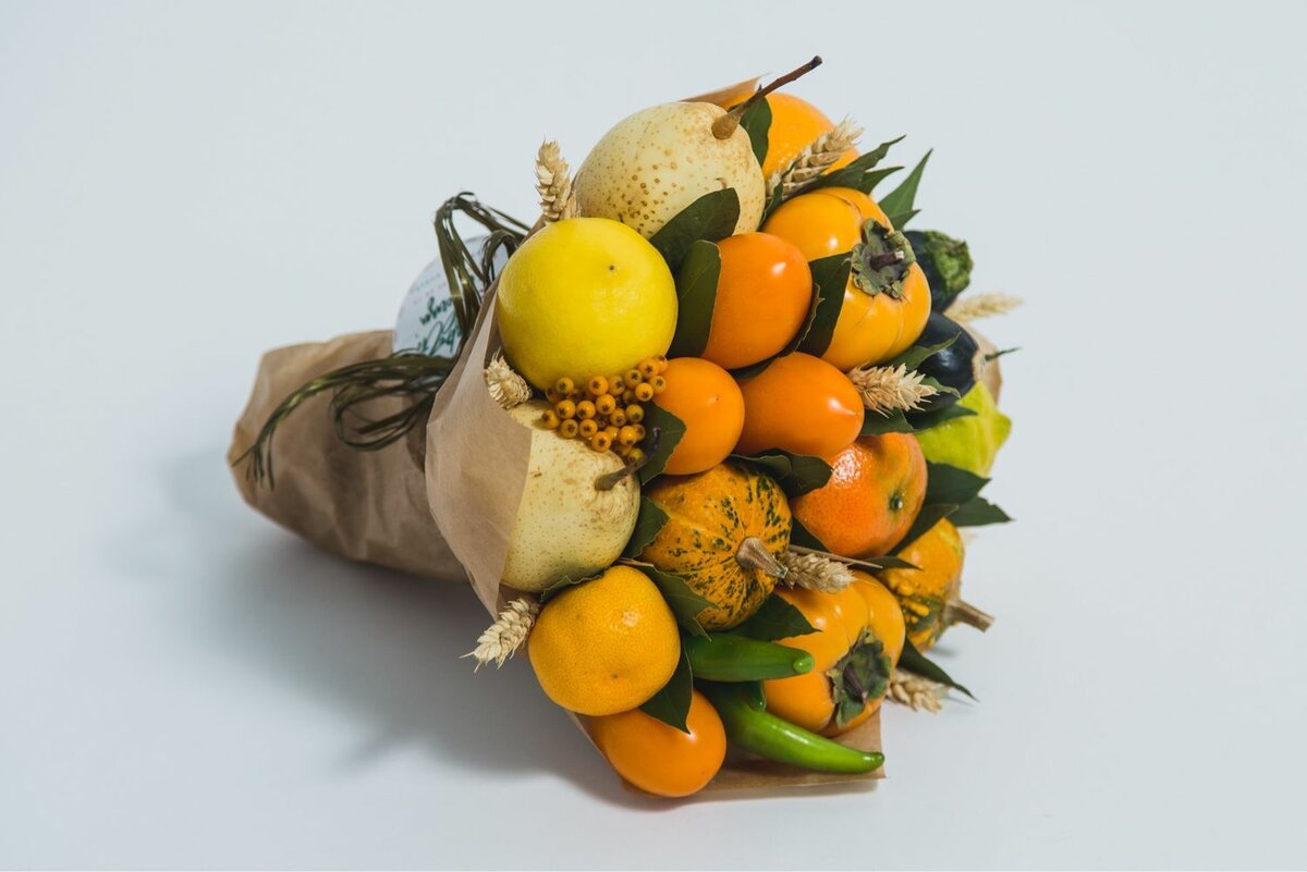 фото съедобных букетов из фруктов