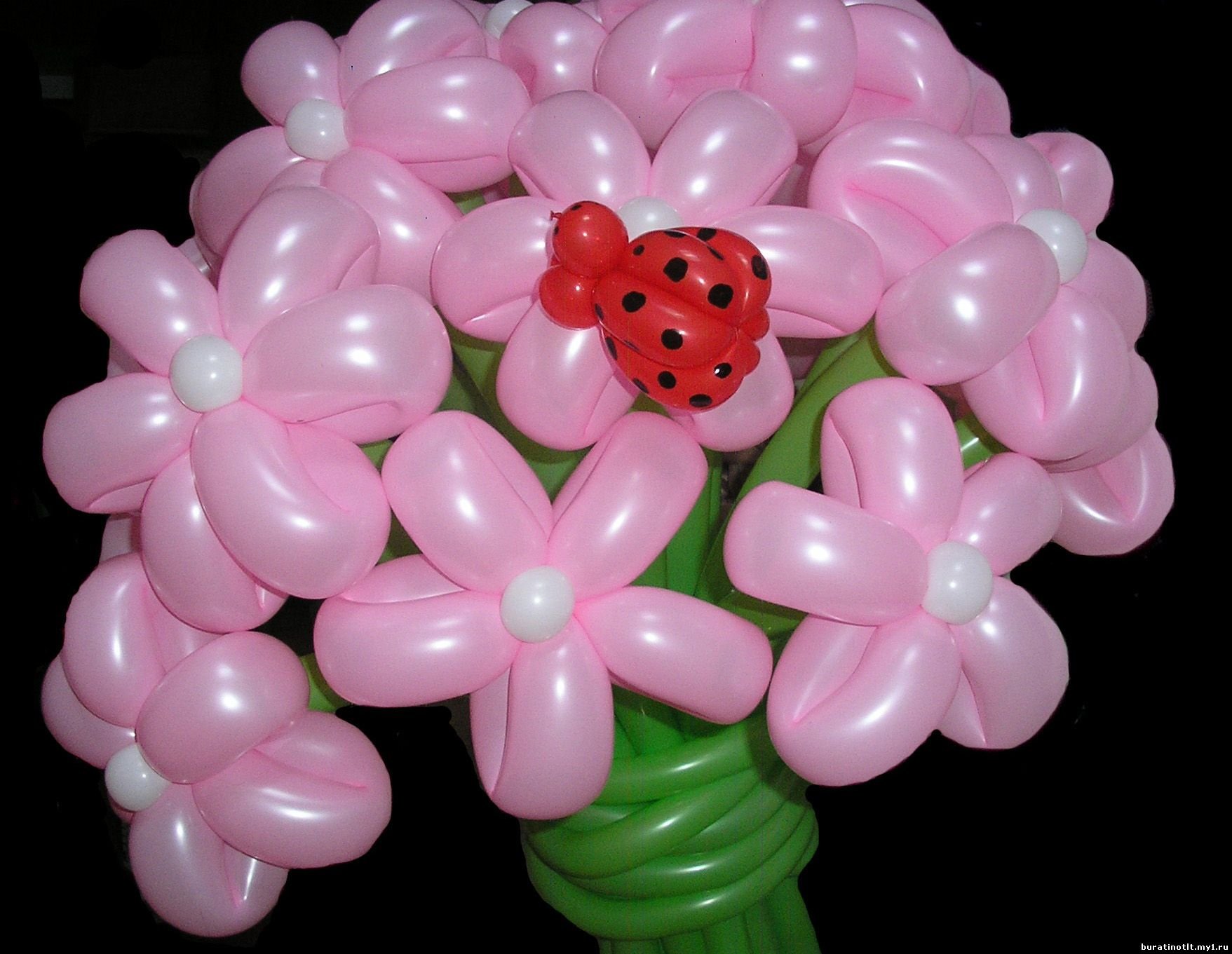 Цветы из шаров своими руками фото