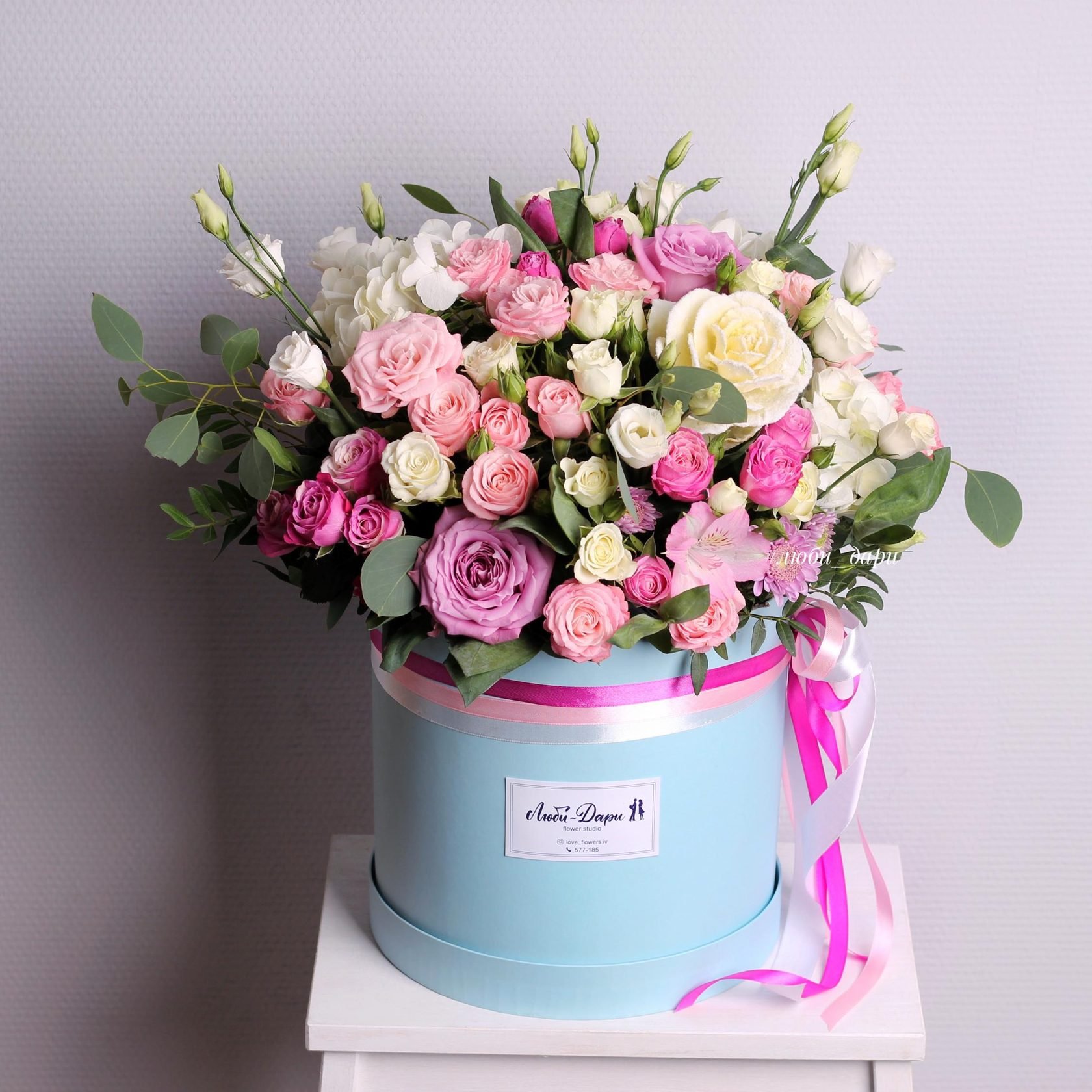 Фото цветы в коробке на день рождения