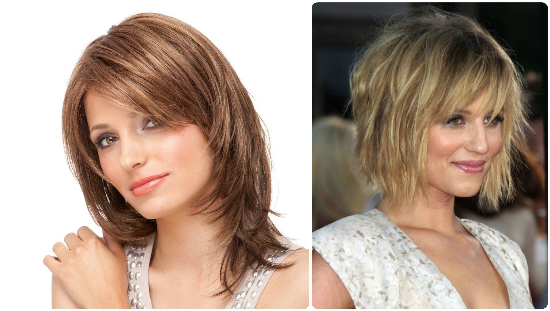 Стрижки на средние волосы для женщин после 60 без укладки с челкой фото
