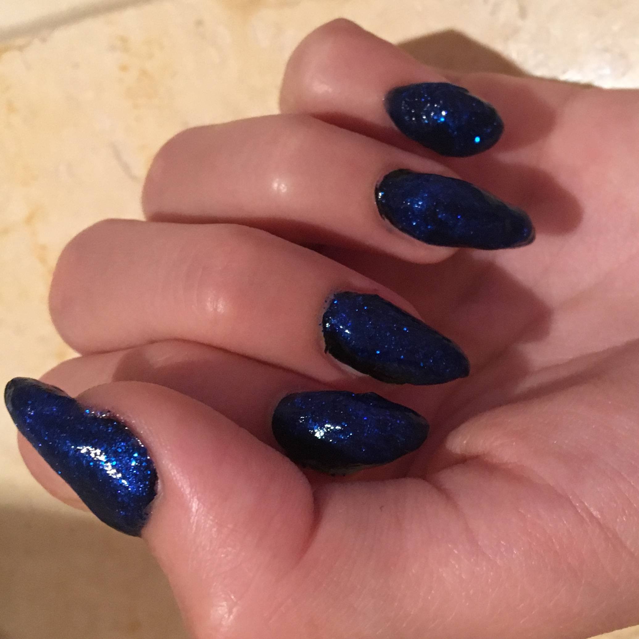 темно синие ногти дизайн фото