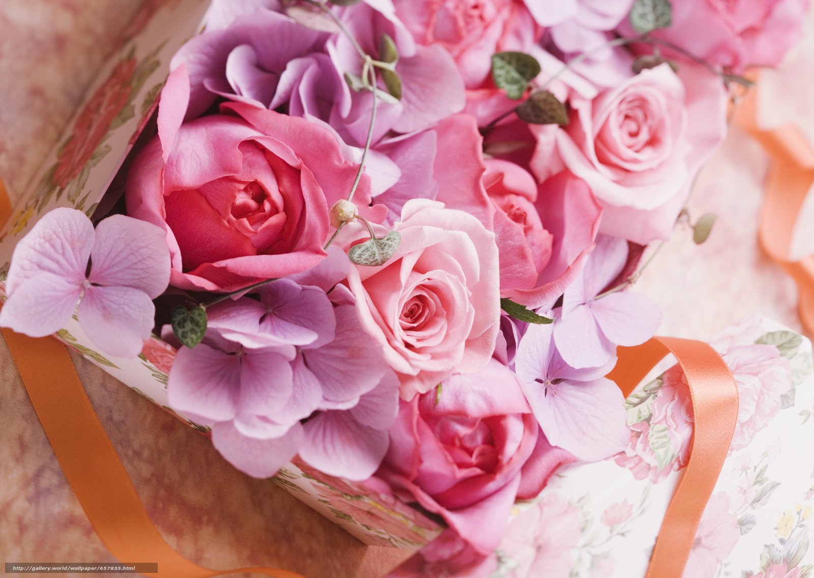 Нежно Розовые Розы Букет
