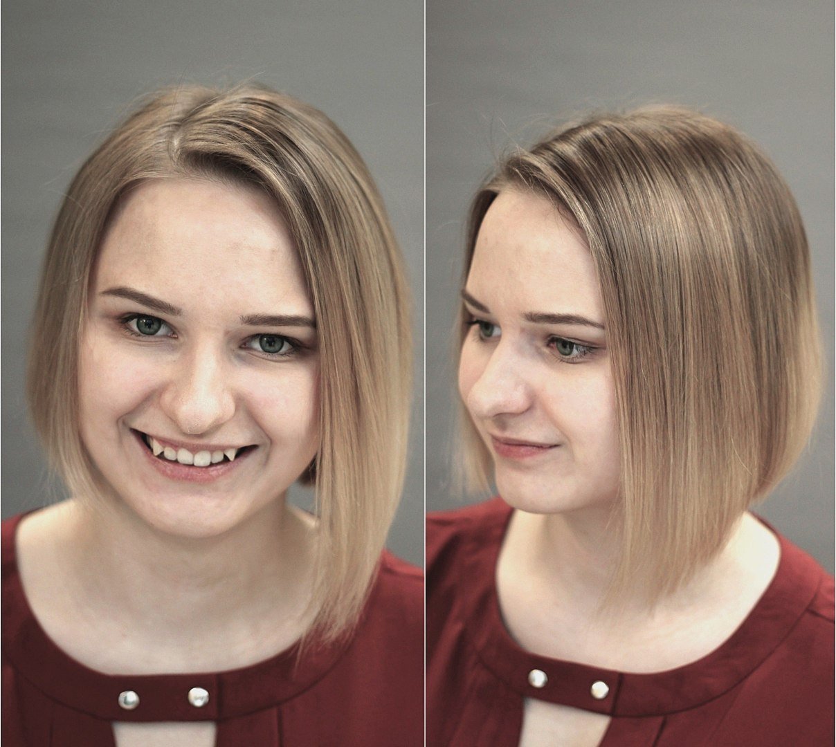 Подстригла каре фото до и после