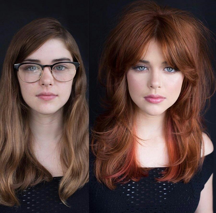 Как цвет волос меняет внешность фото до и после женщины