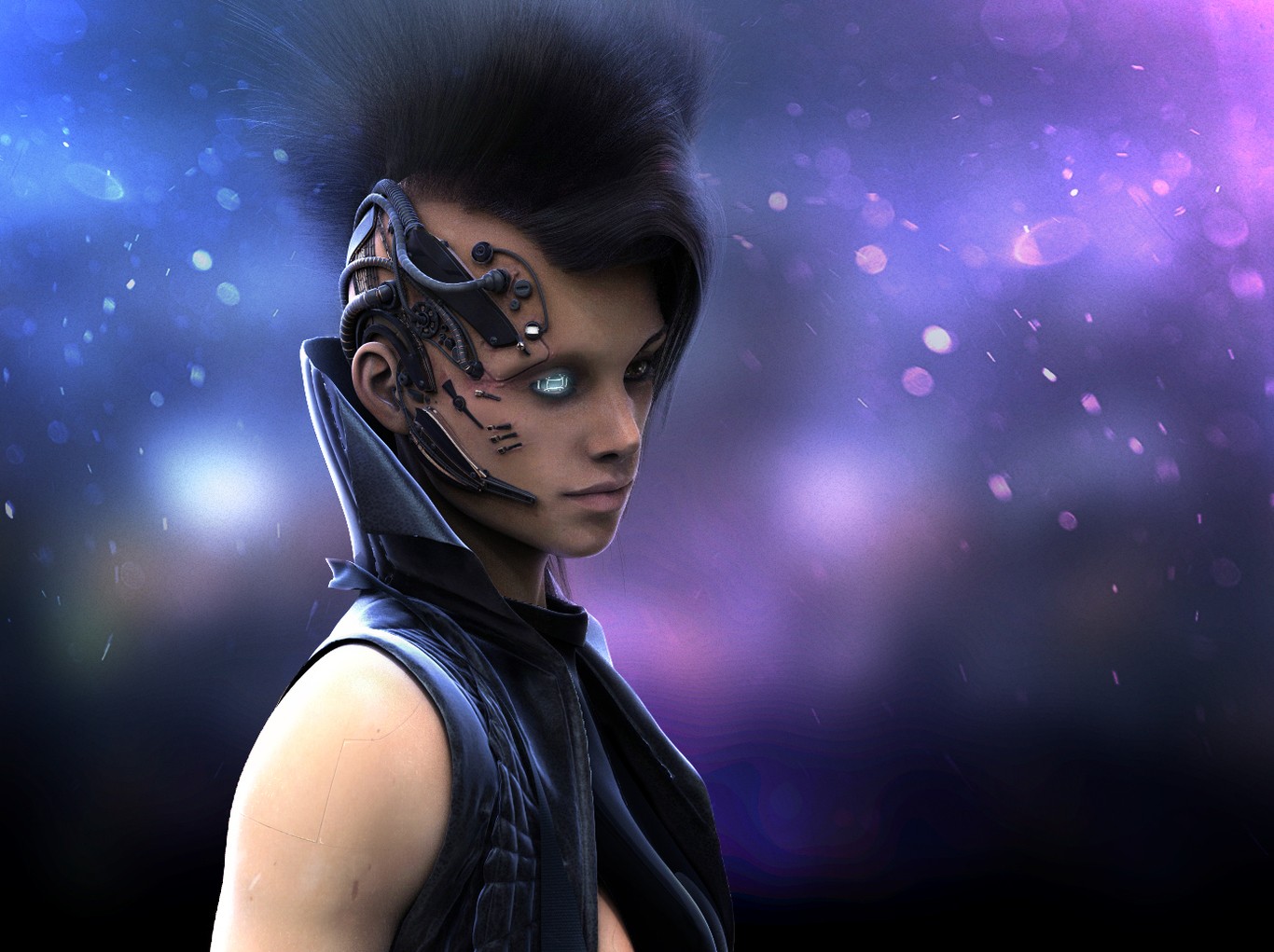 Cyberpunk style photoshop фото 113