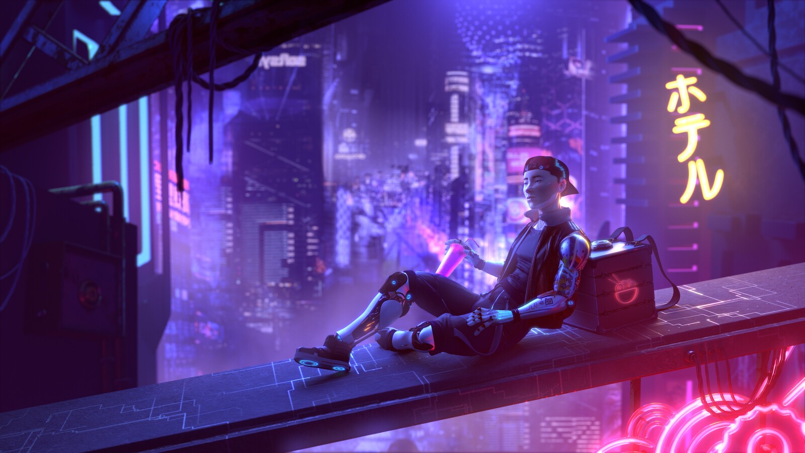 Cyberpunk art theme фото 92