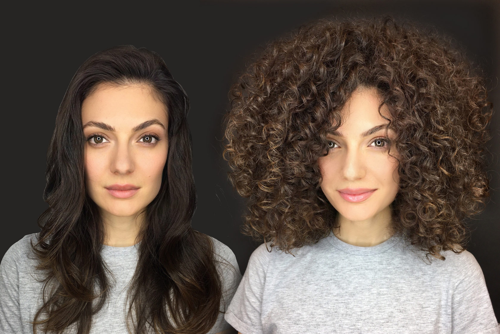 Биозавивка волос на короткие волосы с челкой фото до и после