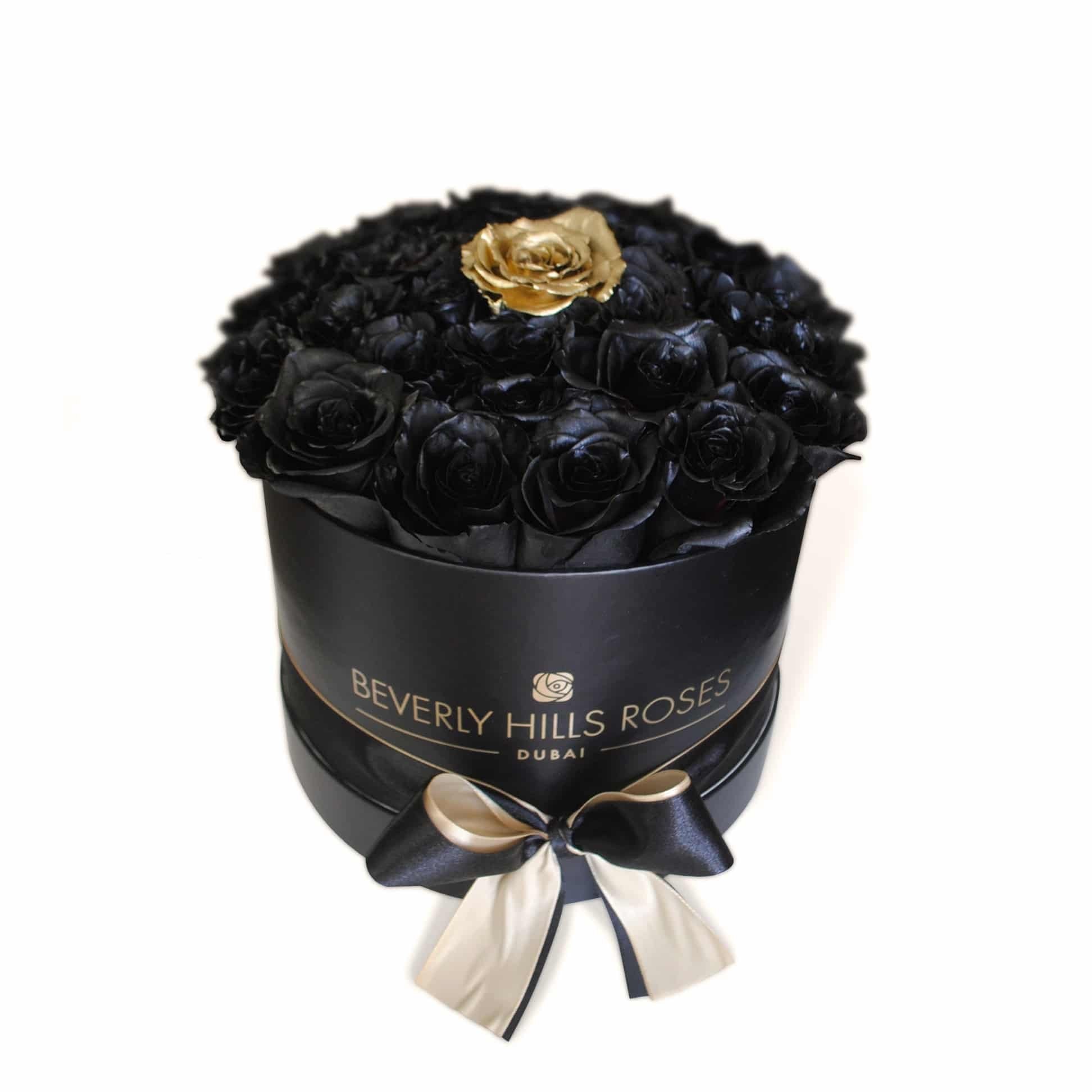 Букет из черных мыльных роз