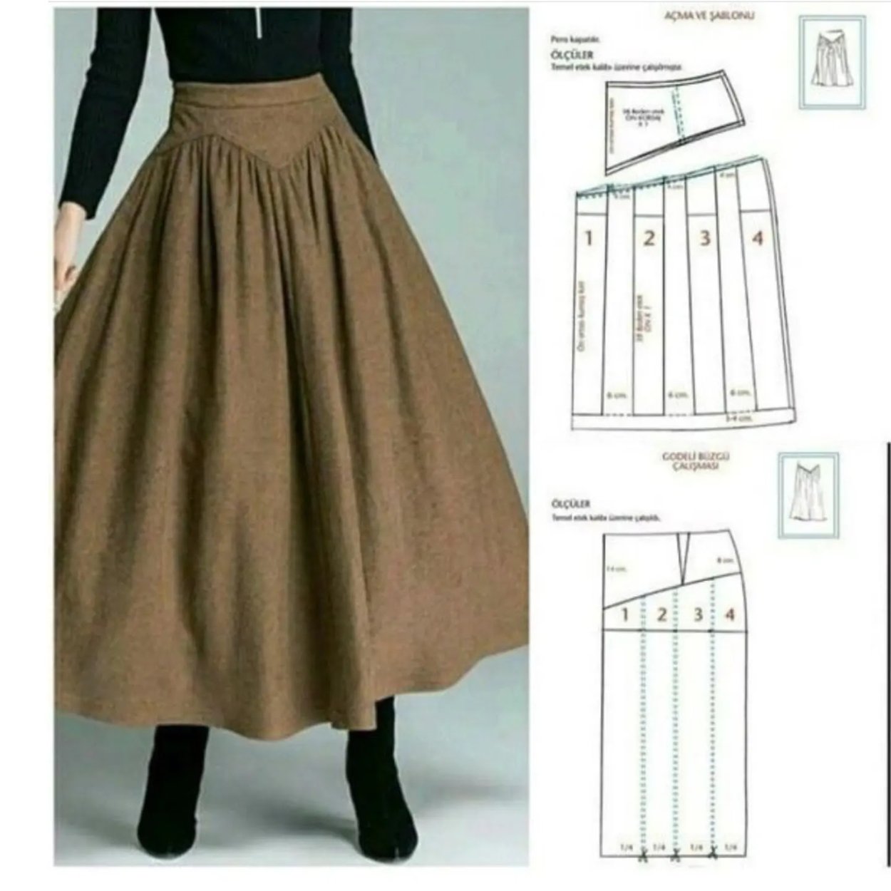 Моделирование юбки со складками