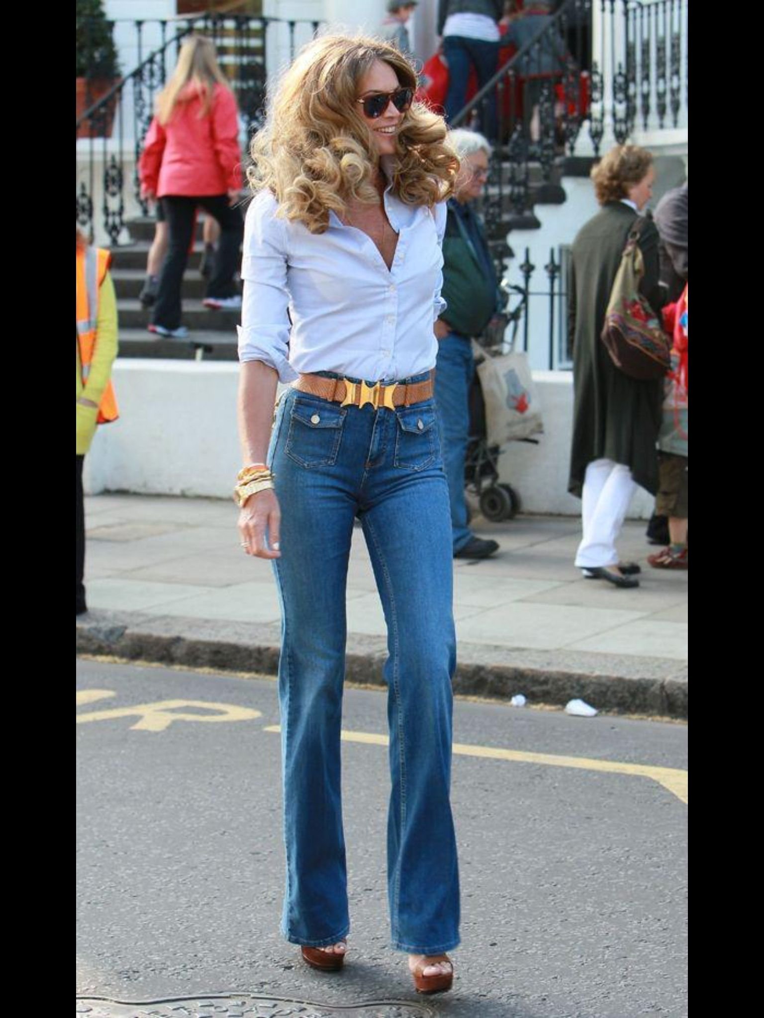Синди Кроуфорд в джинсах 90-е