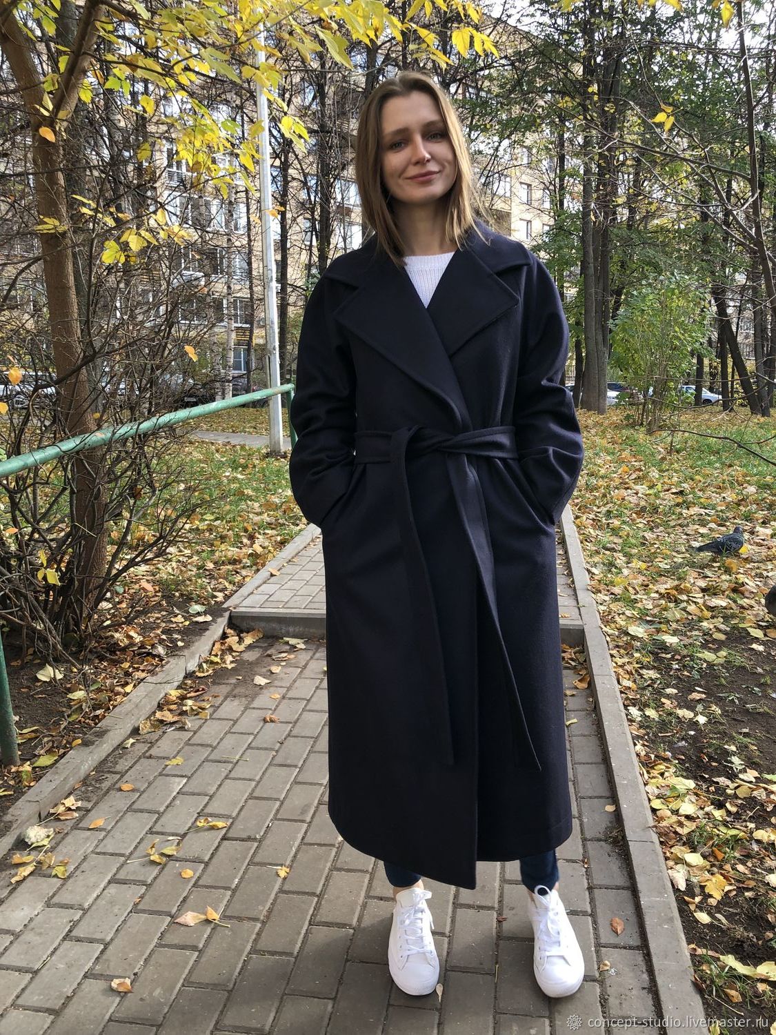 Пальто черное MAXMARA Max Mara