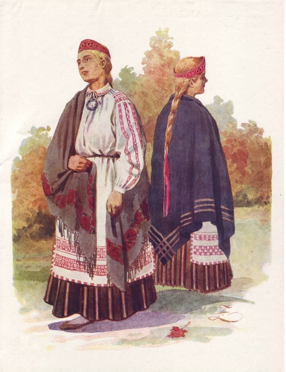 Национальная одежда латышей