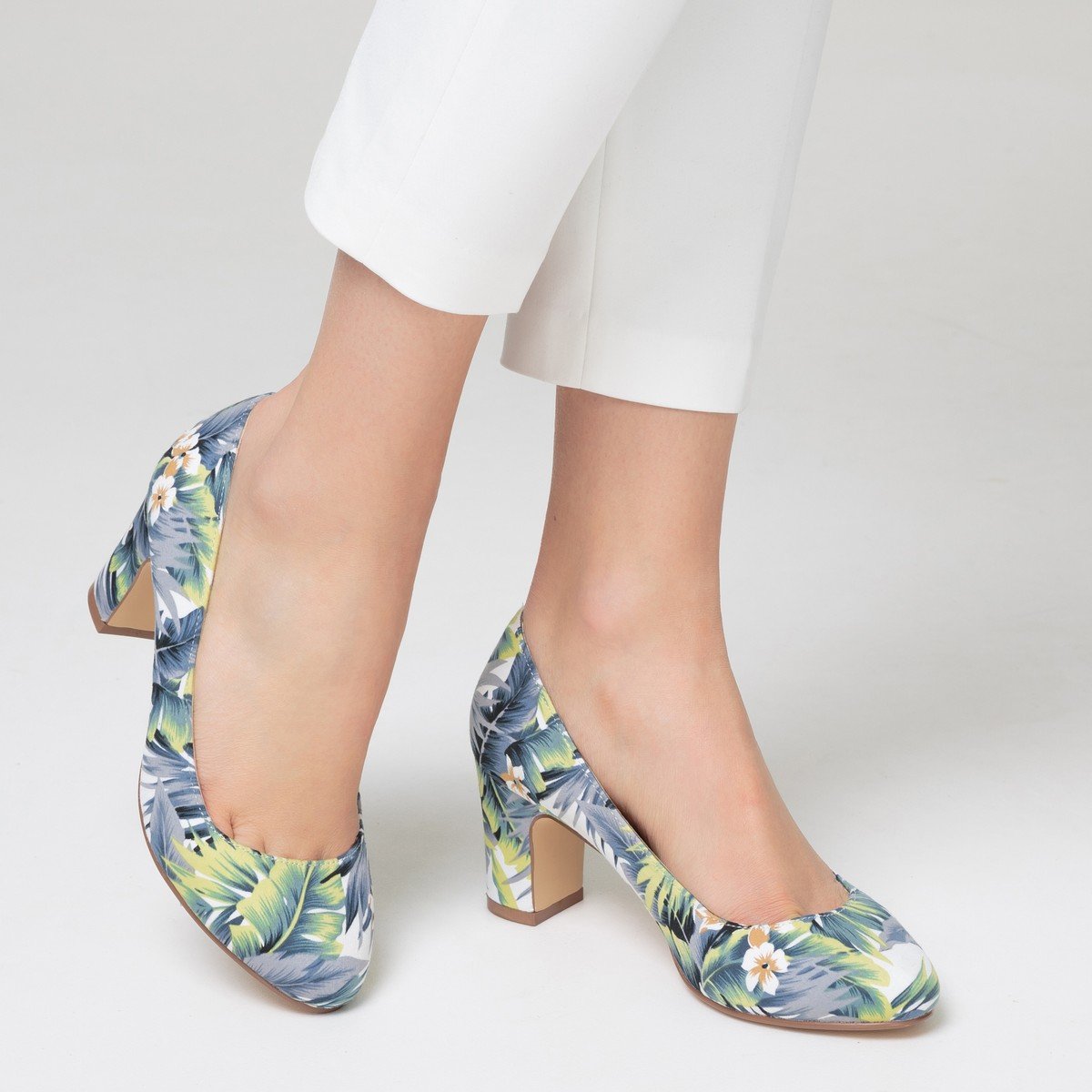 Туфли с цветочным принтом