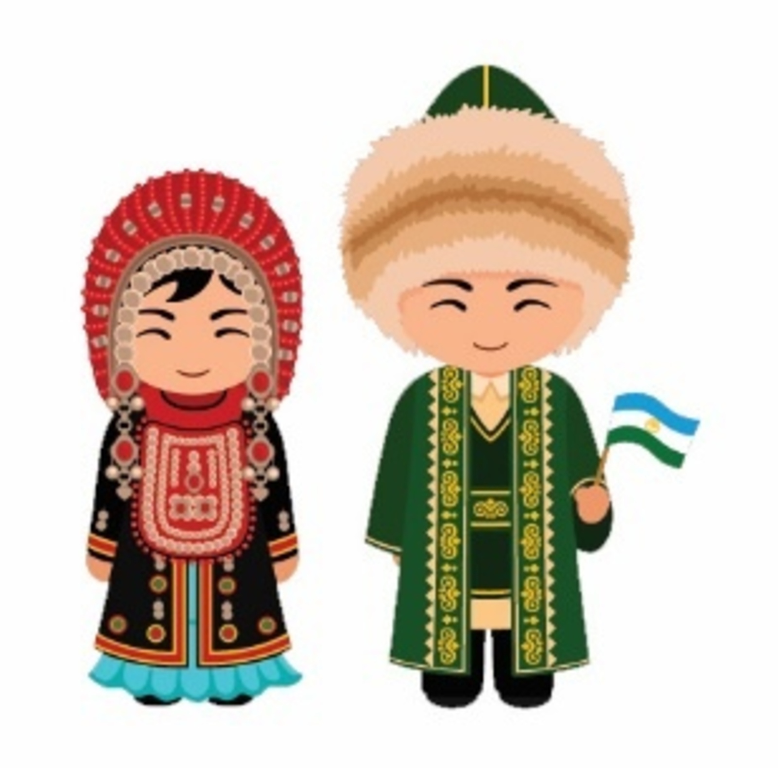 Национальный костюм народ России Башкирцев