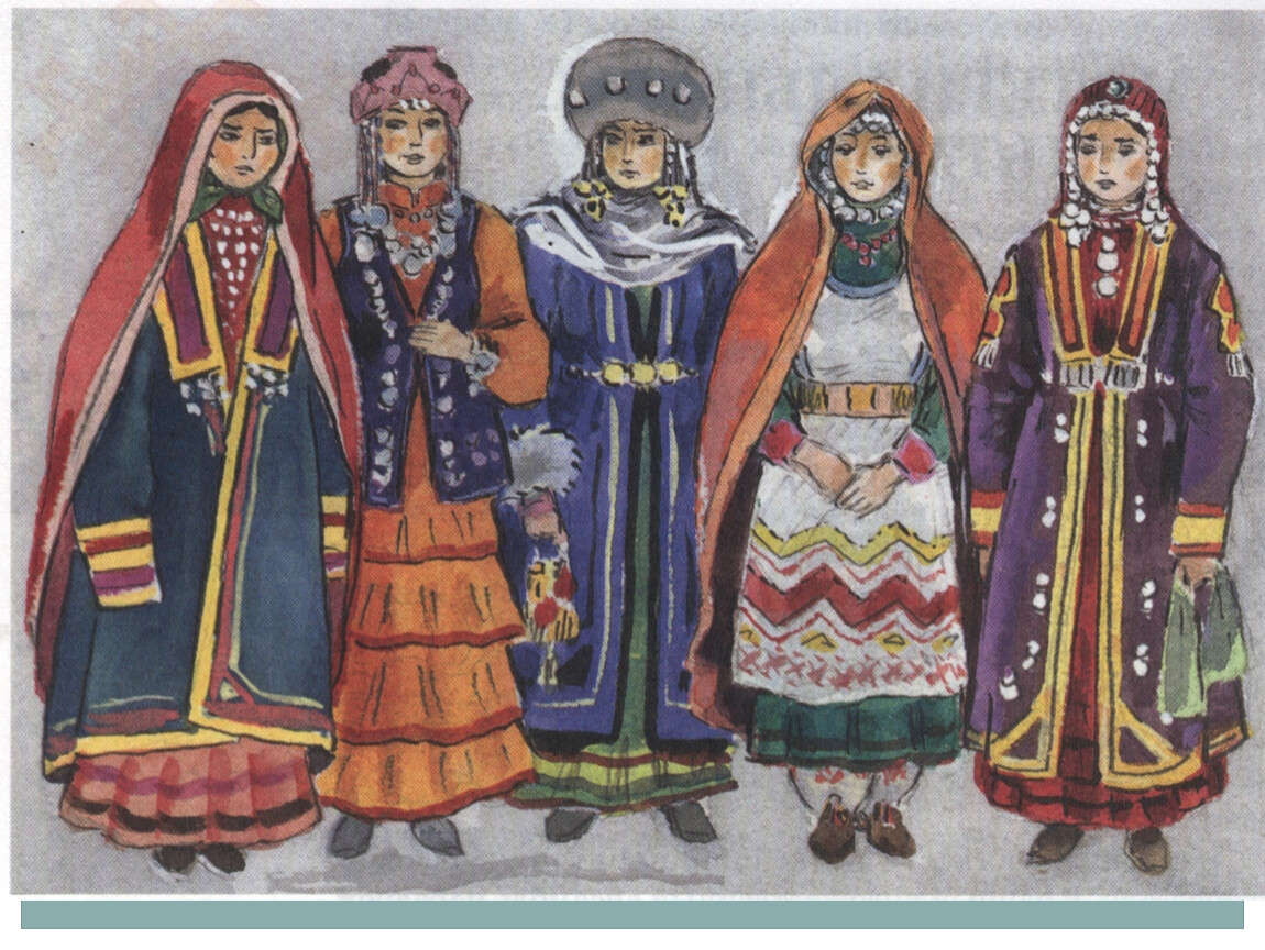 Башкирский национальный костюм башкир
