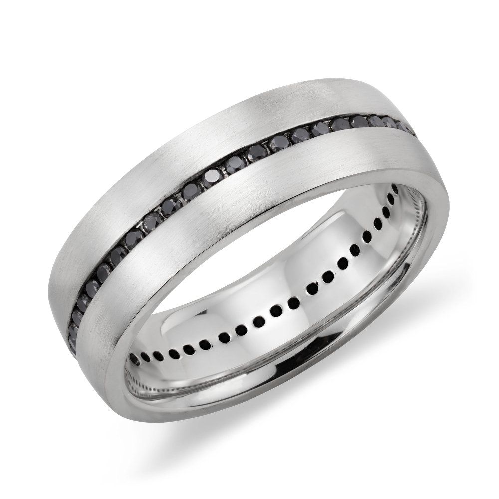 Мужское обручальное кольцо с бриллиантами