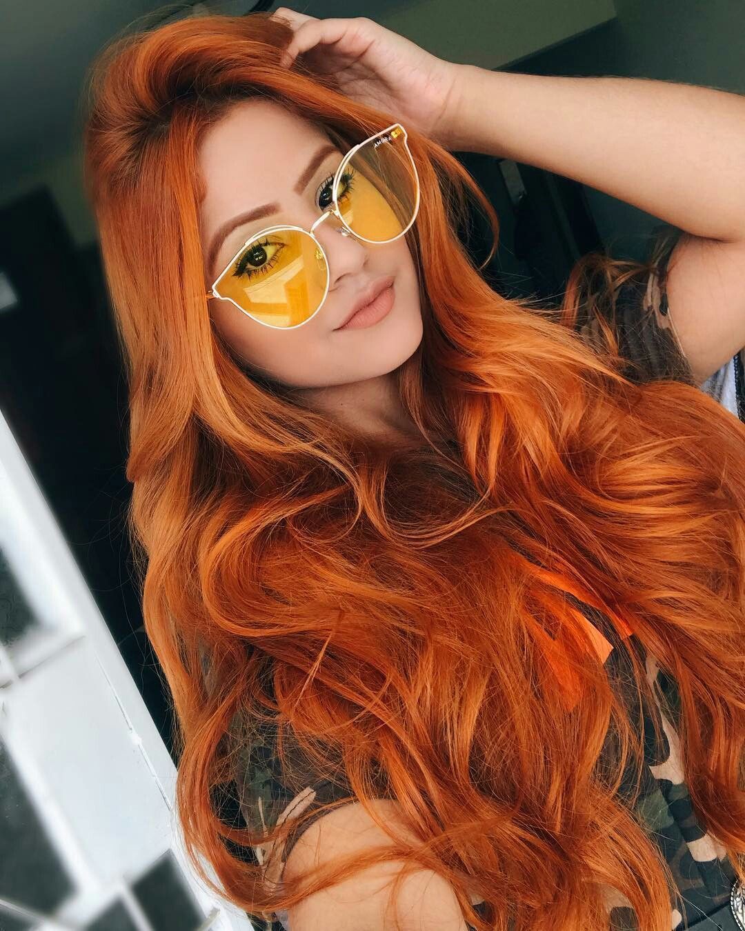 Анжела Хэир оранжевый