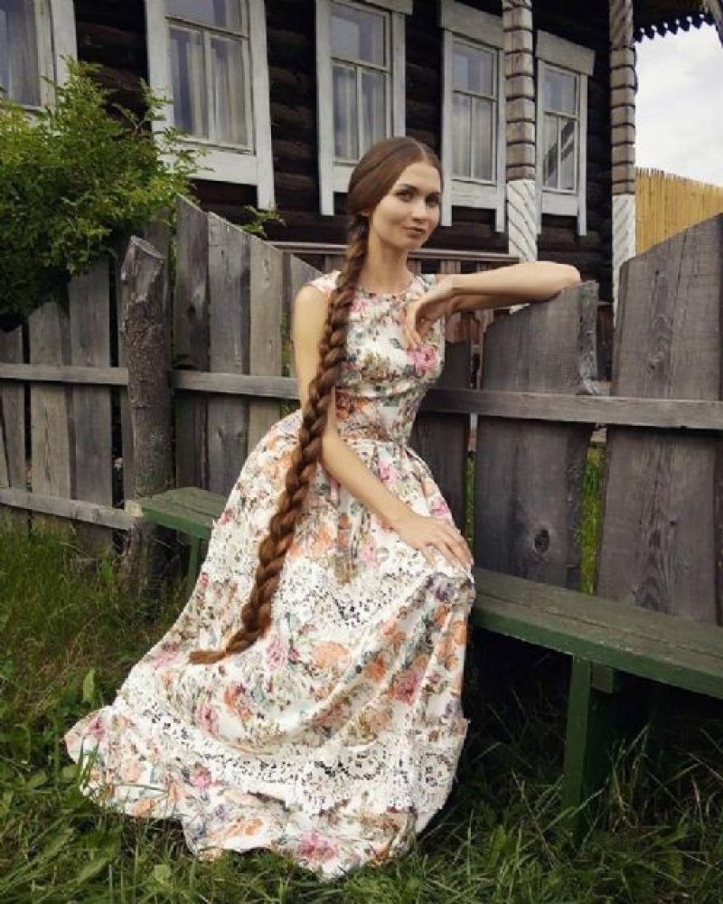Деревенское платье