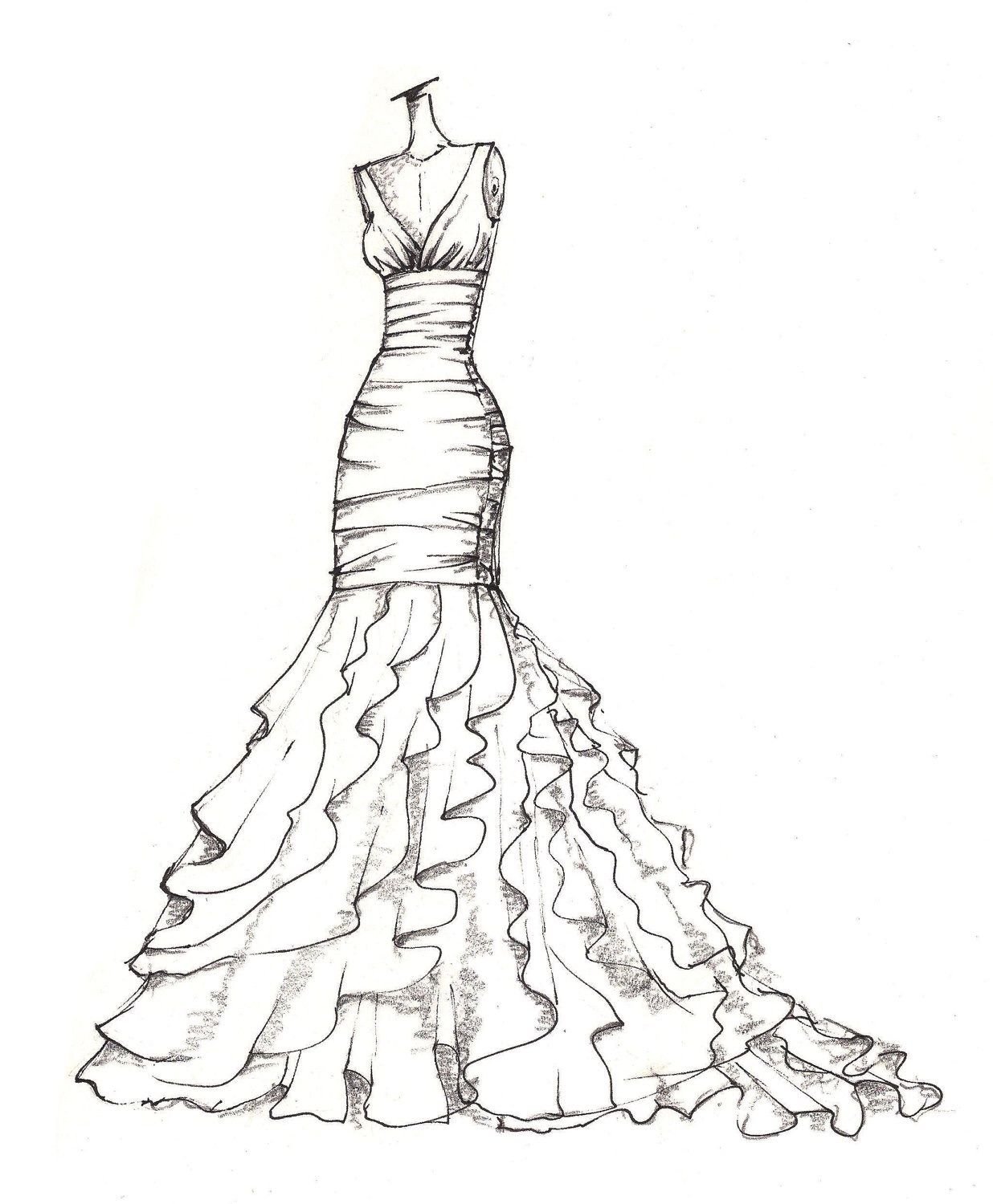 Draw dress