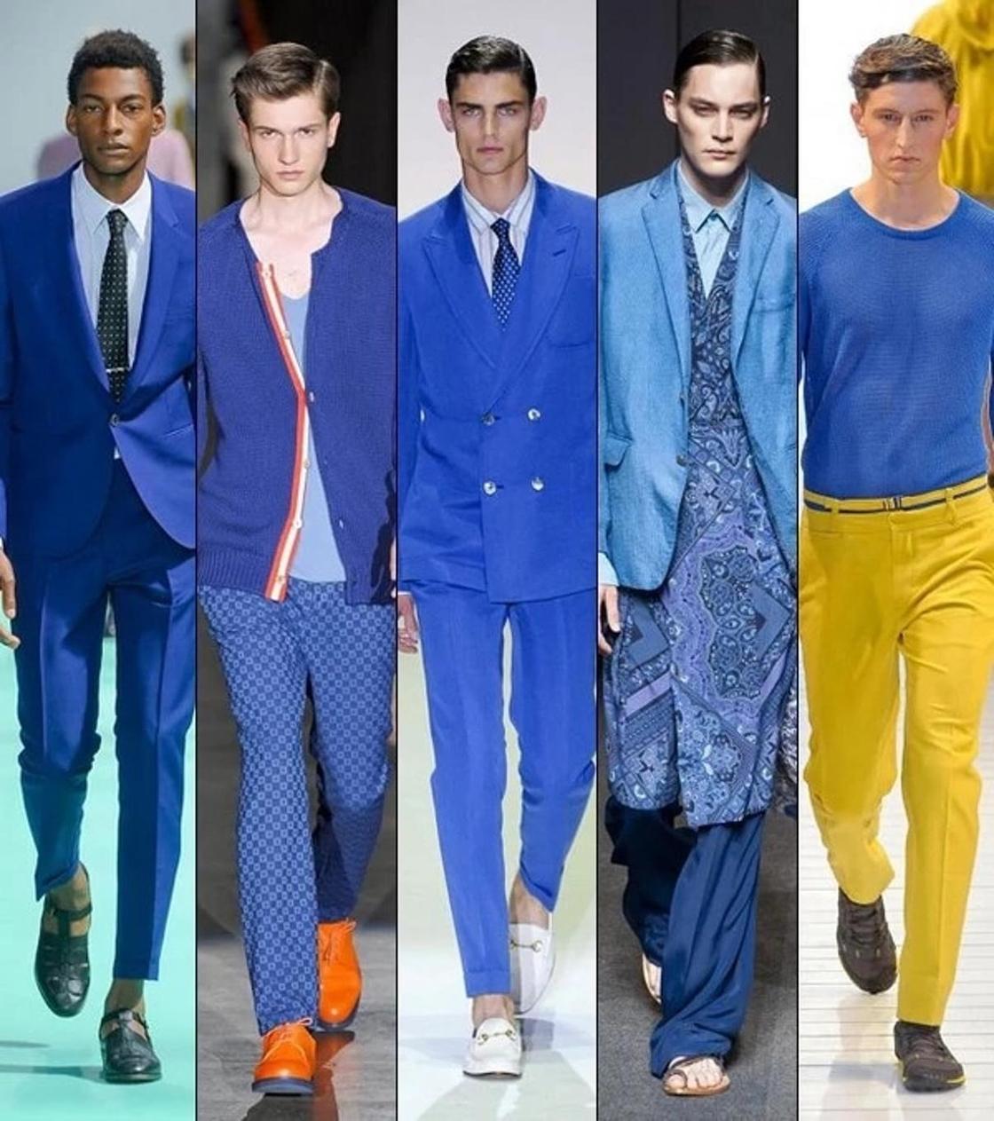 Модные сочетания с синим