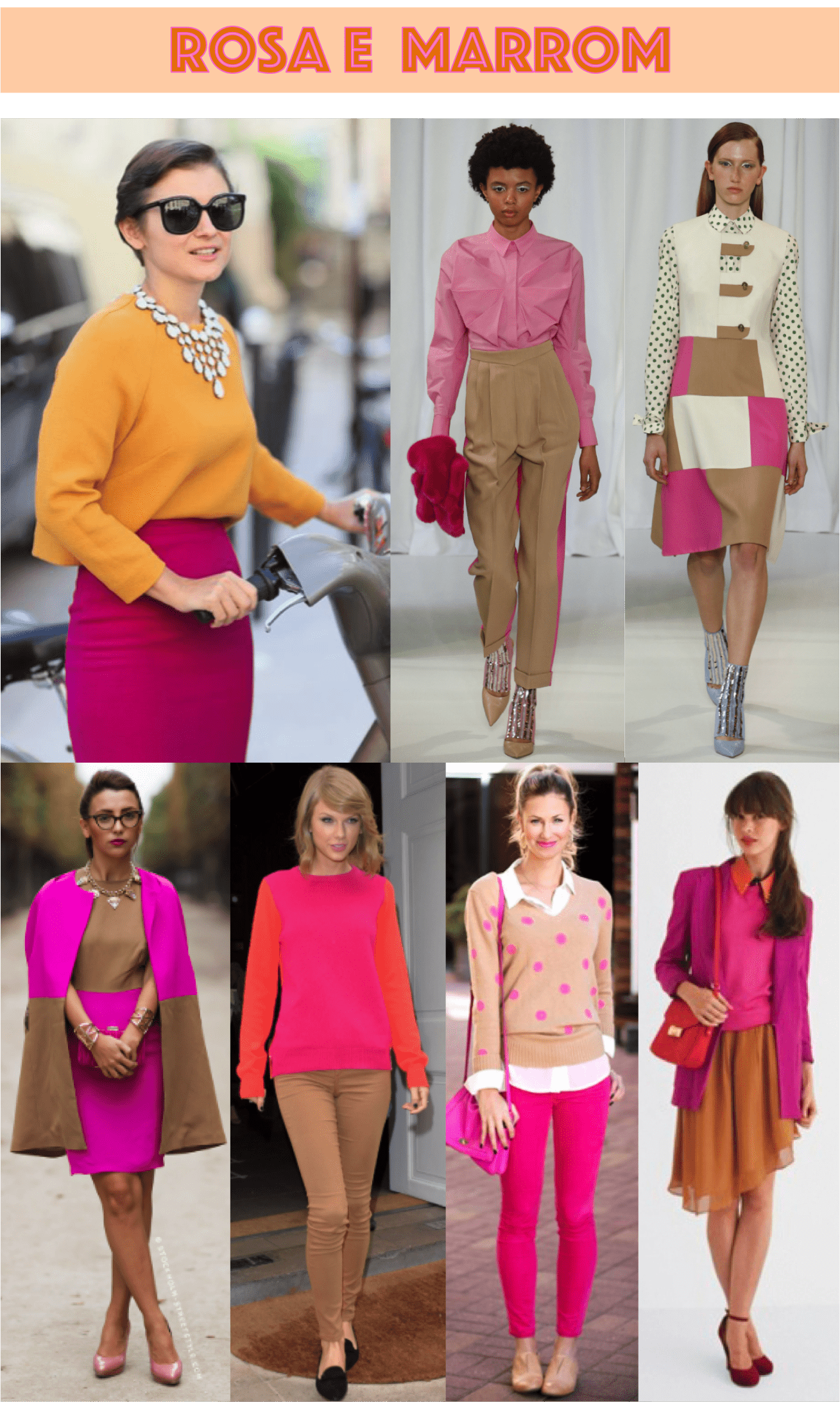 Сочетание розового цвета с другими цветами в одежде для женщин после 50 лет фото