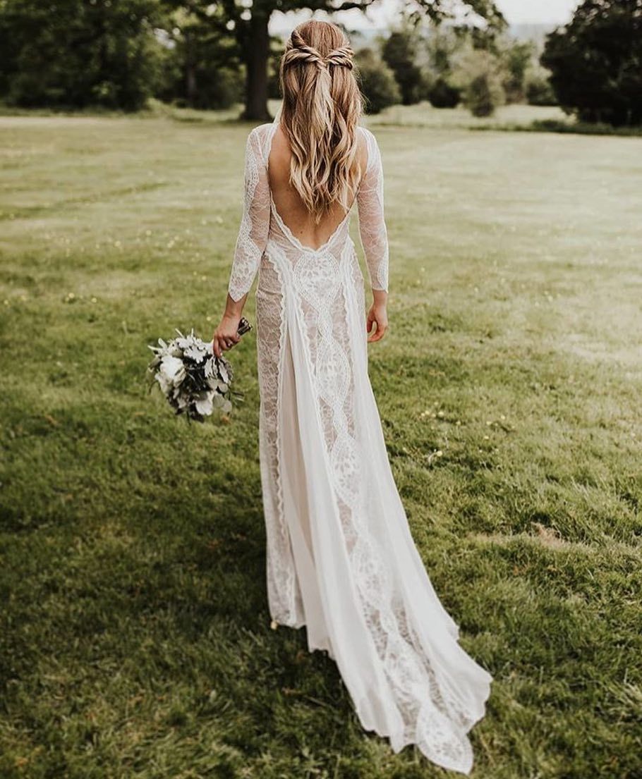 свадебное платье бохо фото