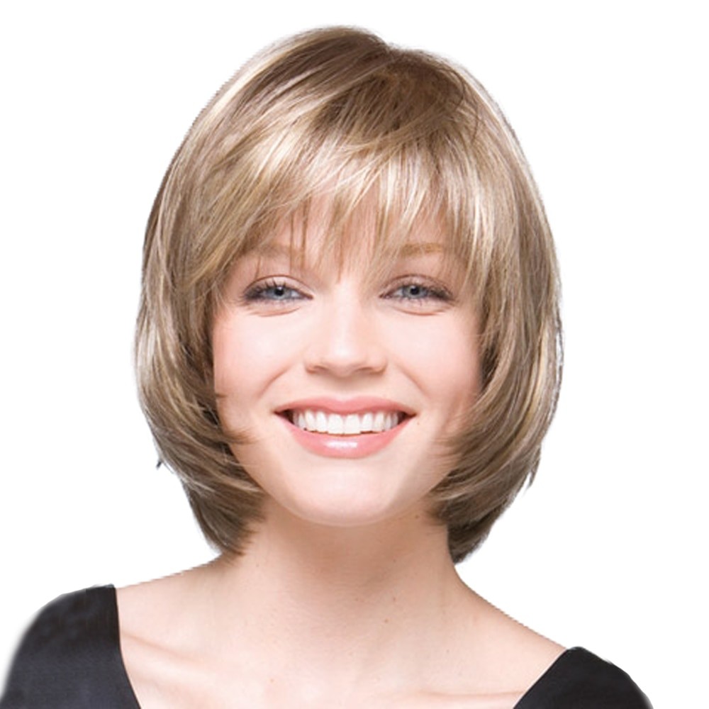 Стрижка на средние волосы для женщин за 40 с круглым лицом омолаживающая фото с челкой