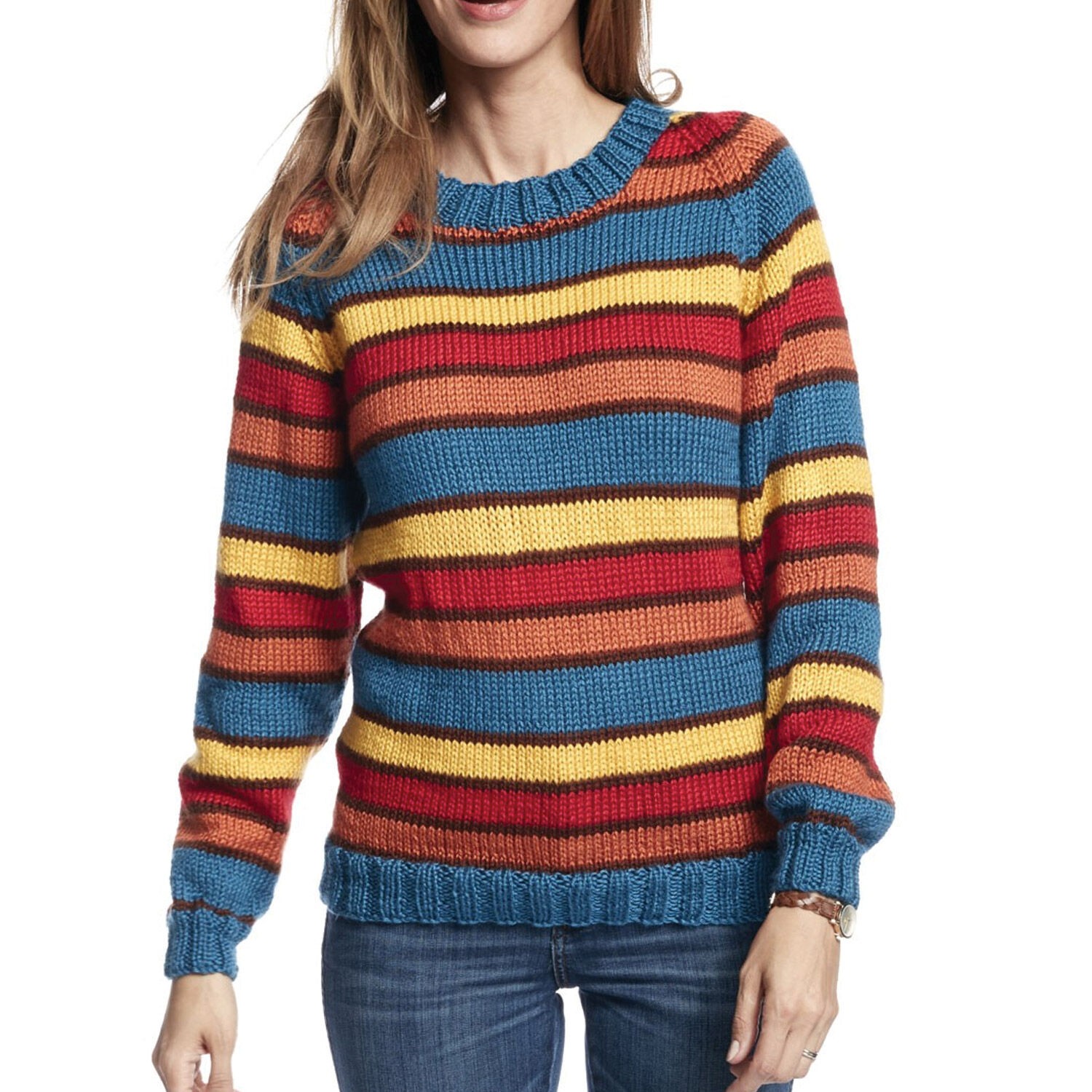 Полосатый пуловер Верена