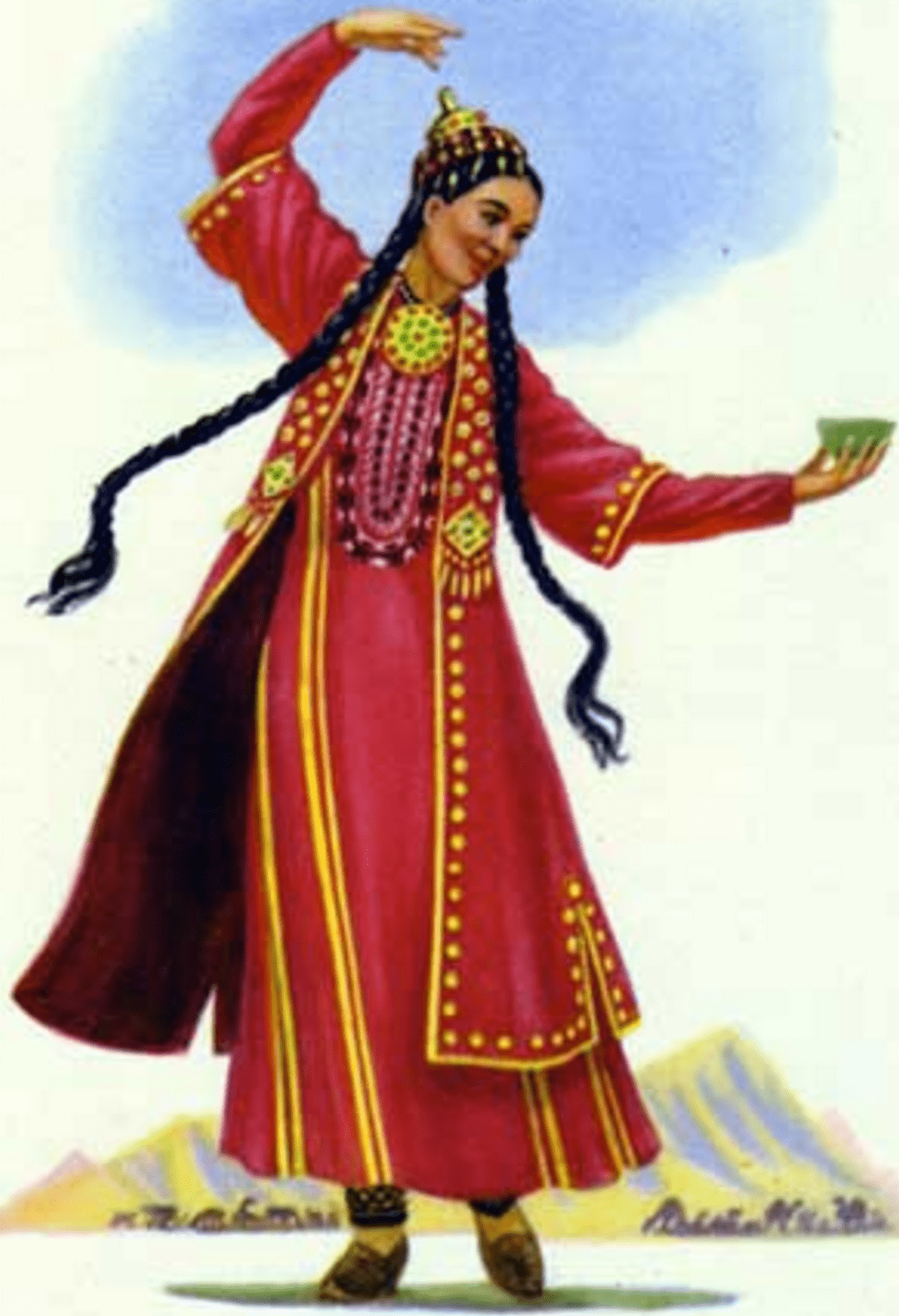 Туркмения Национальная одежда женская