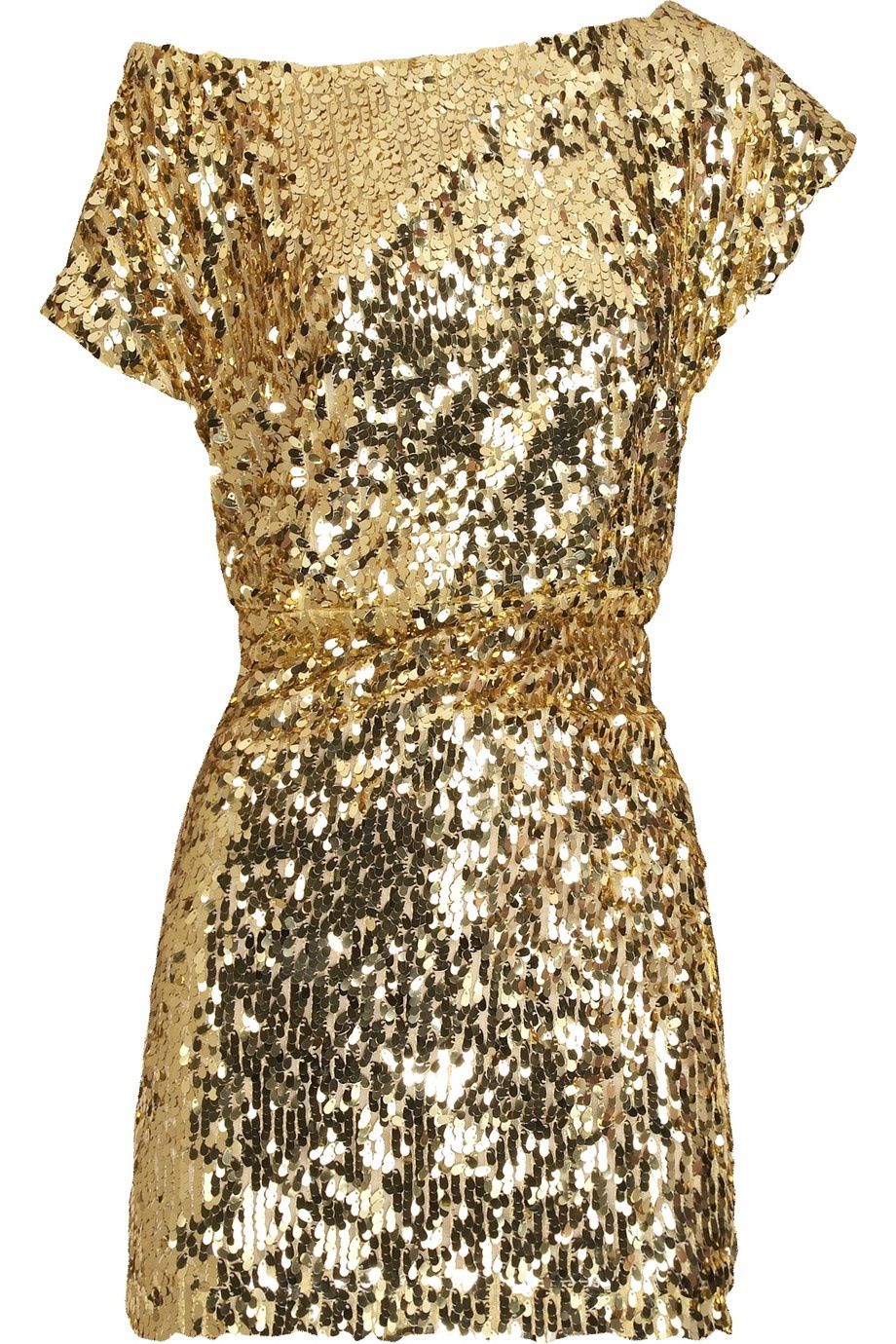 Платье золотое