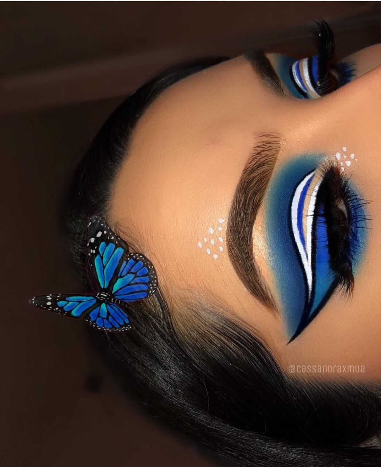 Необычный макияж бабочка