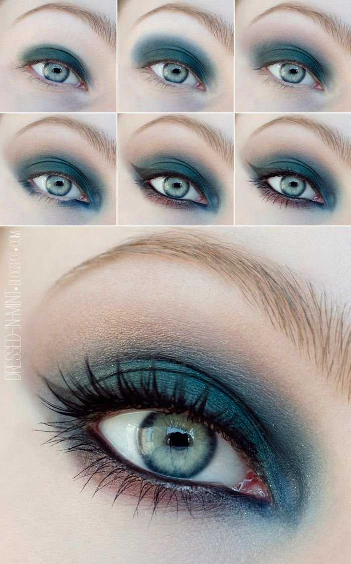 Эффектный макияж для голубых глаз