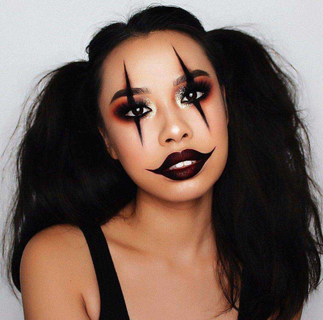 Легкий простой макияж на хэллоуин