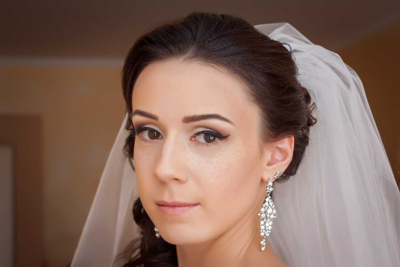 макияж невесты карие глаза фото