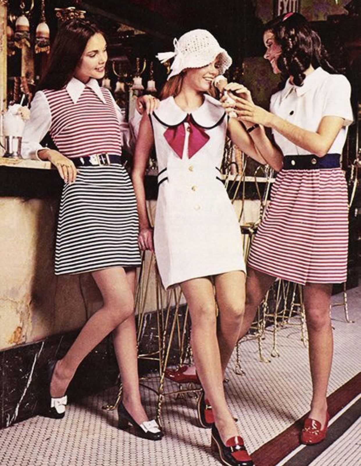 Женская мода Америка 60е