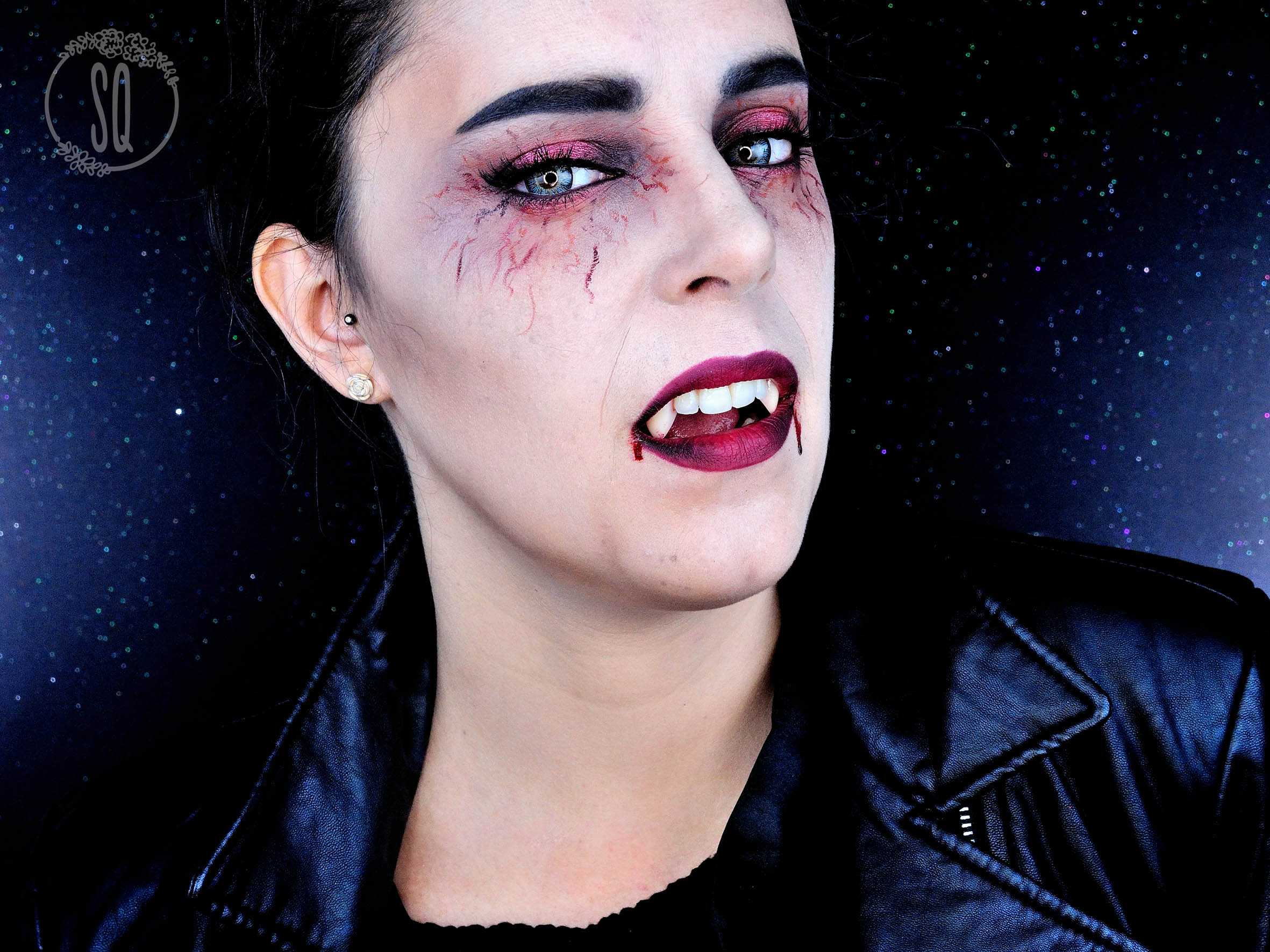 Maquillaje para halloween de vampira