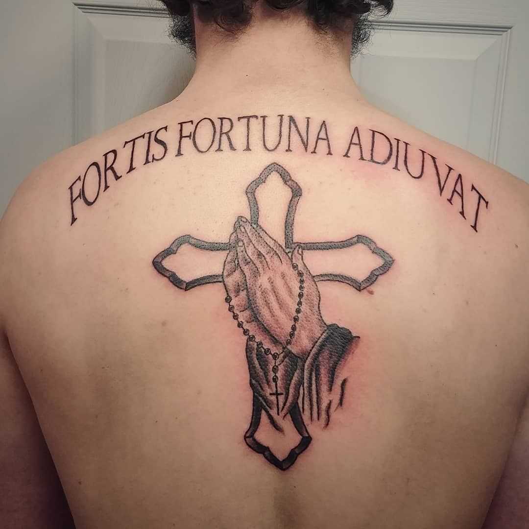 Мужская Футболка John Wicks Tattoo Fortis Fortuna Adiuvat (хлопок)